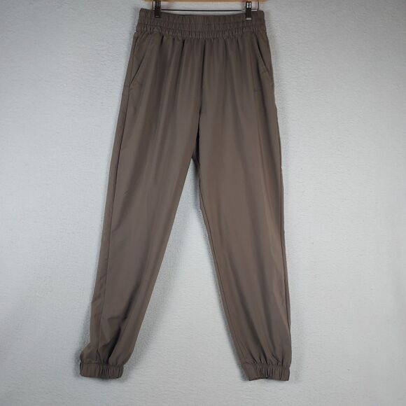 Nike One Dri-FIT Women’s Joggers M Taupe Brown Lightweight Training Pants - Picture 1 of 8